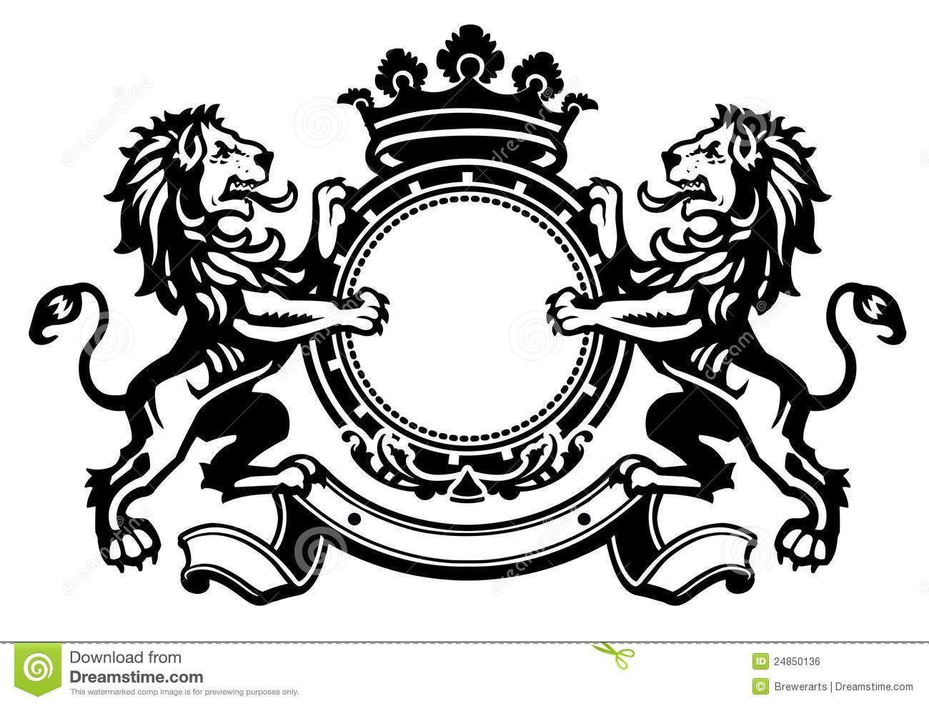 Royal Lion Logo - Royal Lion Emblem | Royalty Free Stock Image: Lion Crest 1 ...