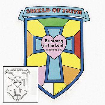Shield of Faith Logo - Amazon.com: Color Your Own Shield Of Faith Cutouts - Sunday School ...