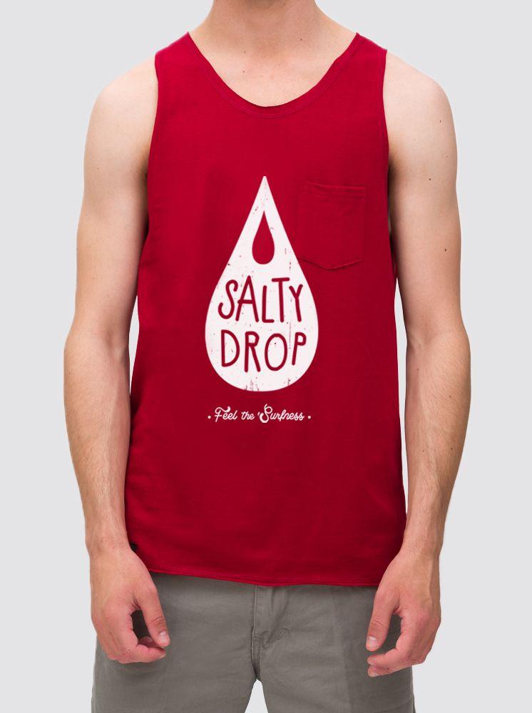 Red Drop Logo - CLOTHING: Salty Drop Logo Red