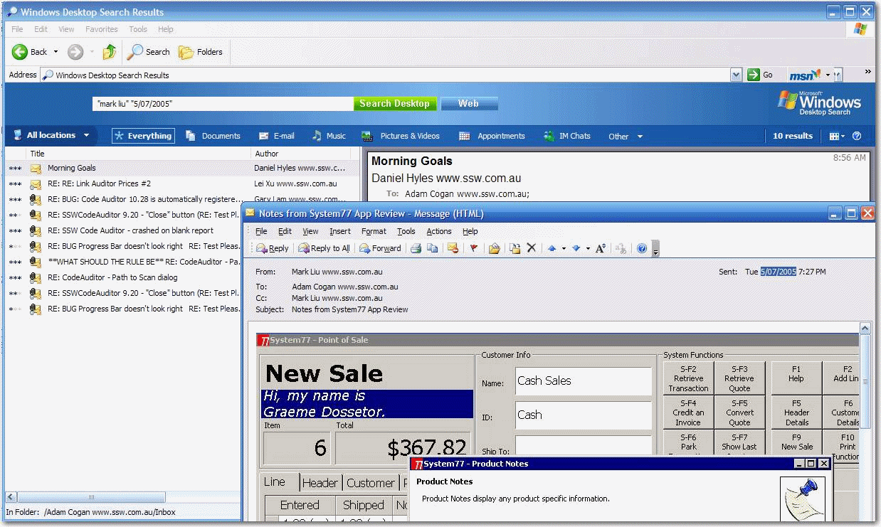 MSN to Desktop Logo - SSW MSN Desktop Search Suggestions