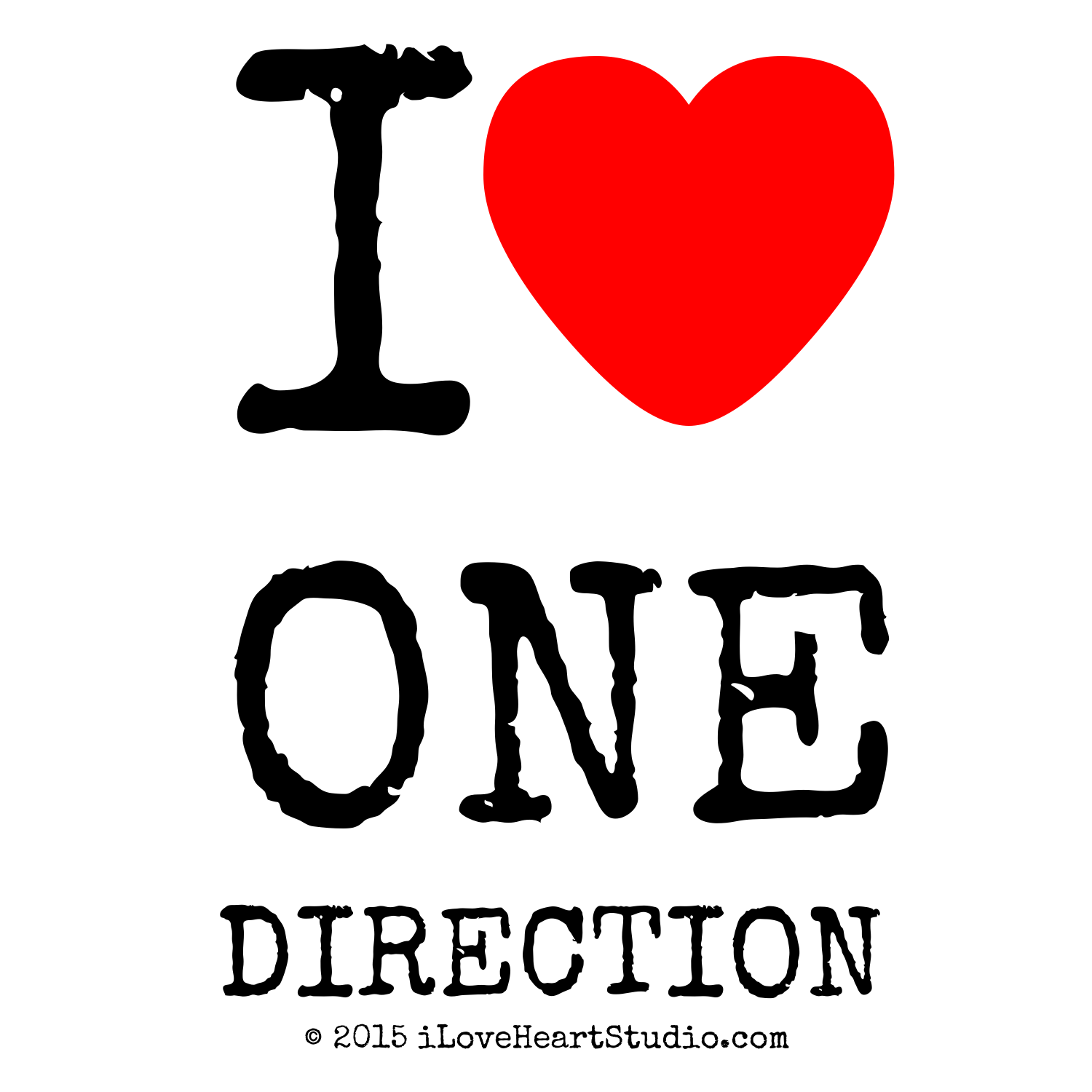 I Love One Direction Logo - i [Love heart] one direction' design on t-shirt, poster, mug and ...