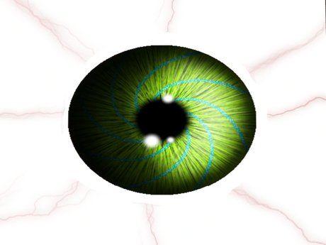 Green Swirl Eye Logo - Second Life Marketplace Swirl Eyes