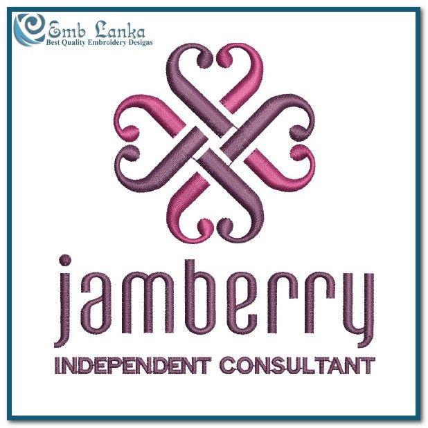 Purple Jamberry Logo - Jamberry Nails Logo 2 Embroidery Design | Emblanka.com