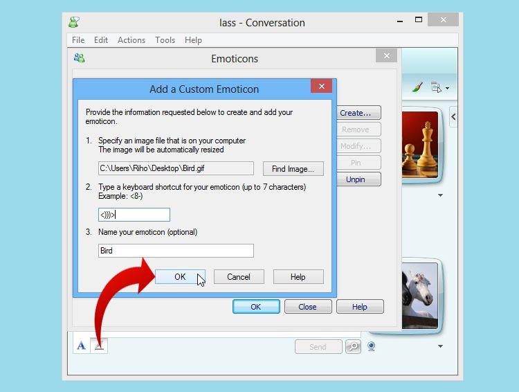 MSN to Desktop Logo - How to Add an Emoticon in MSN Messenger: 13 Steps (with Pictures)