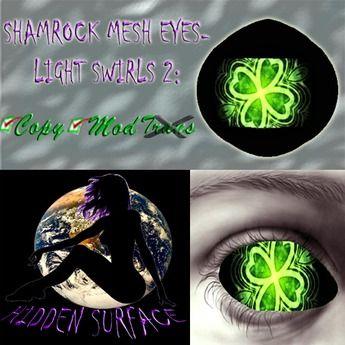 Green Swirl Eye Logo - Second Life Marketplace - Shamrock MESH Eyes-Light Swirls 2 *Hidden ...
