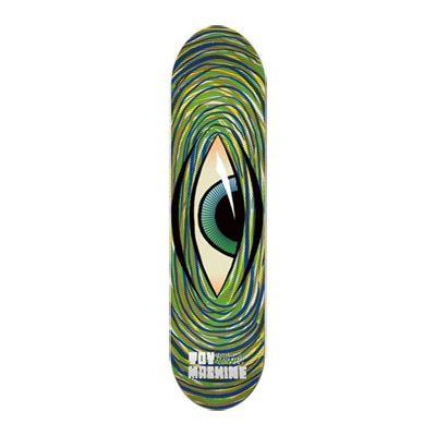 Green Swirl Eye Logo - Toy Machine Swirl Eye Skateboard Deck in Green