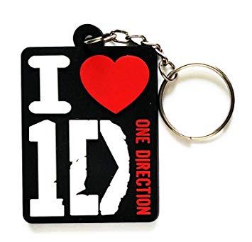 I Love One Direction Logo - I LOVE One Direction Rock Music Rubber Keychain Key ring Music Band ...