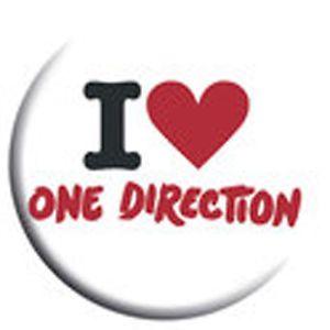 I Love One Direction Logo - One Direction single badge - 'I LOVE ONE DIRECTION' - 1