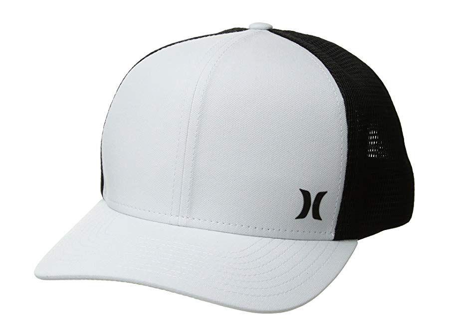 White Cap Construction Logo - Hurley Milner Hat Pure Platinum Six-panel construction Logo ...
