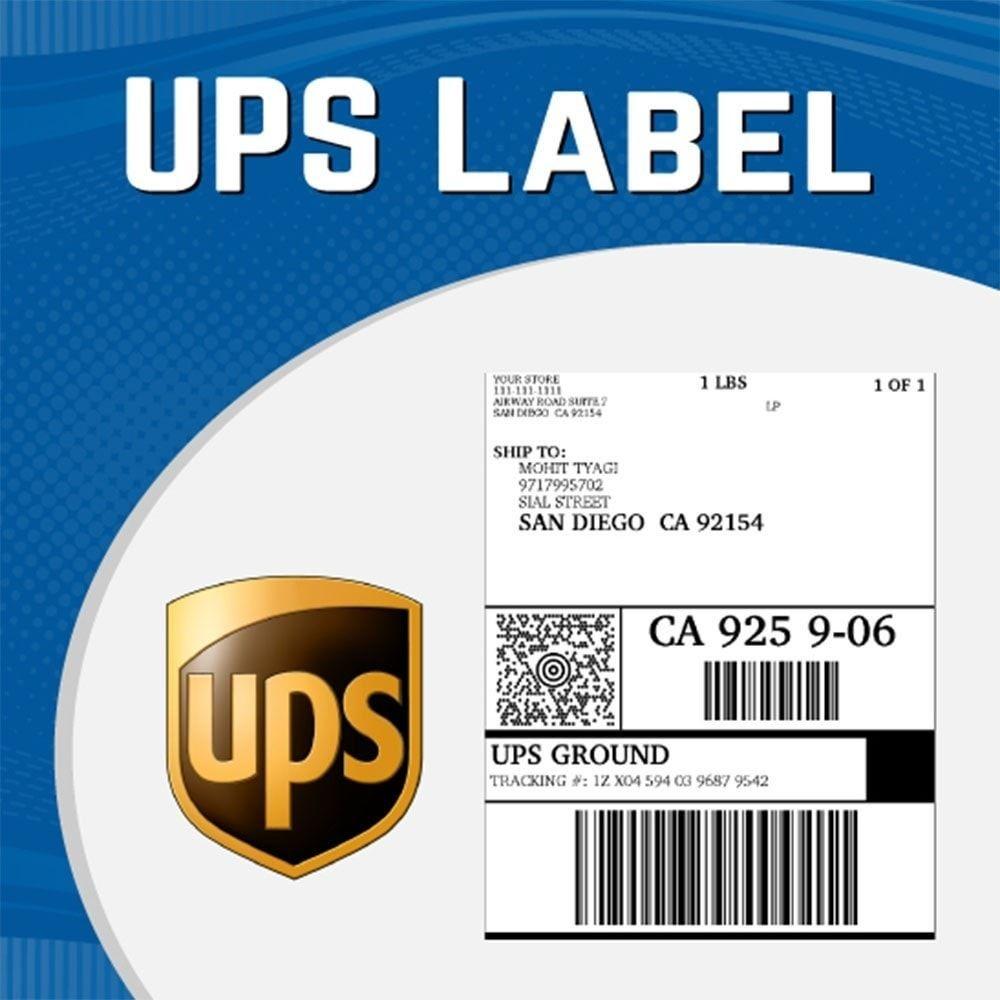 UPS Ground Logo - UPS Shipping Module with Print label