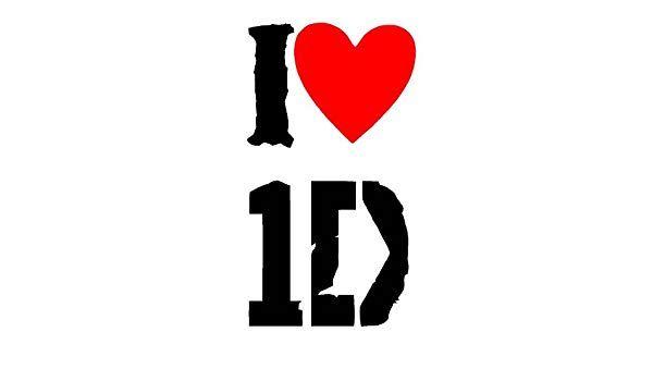 I Love One Direction Logo - I LOVE ONE DIRECTION, A4 . Airbrush, Wall Art , Paint Stencil ...