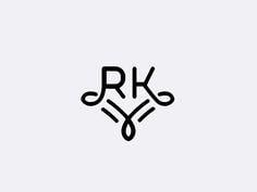 RK Logo - RK. Logo Inspiration. Logo design, Design and Logo