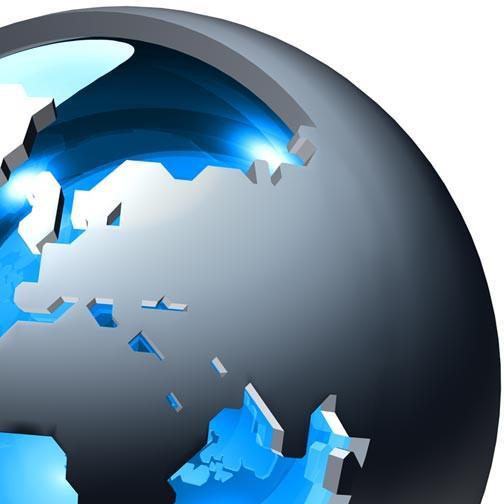 3D World Globe Logo - Fluid Globe Illustration Blue 3D Logo | Pixellogo