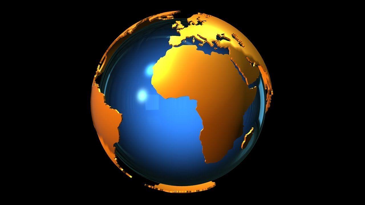 3D World Globe Logo - World Globe 3D Animation | Alpha - Loop - YouTube