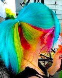 Red Yellow and Blue Ha Logo - apenas-diferente-de-todas: “Hair on We Heart It - http://weheartit ...