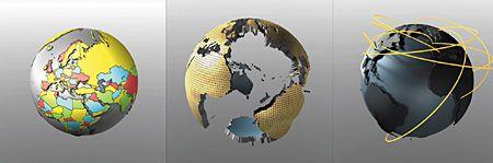 3D World Globe Logo - DOSCH DESIGN - DOSCH 3D: World Globes
