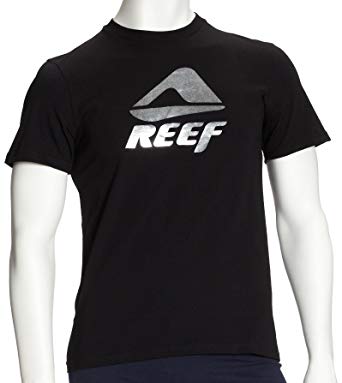 LX Logo - REEF Brand Lx Logo Men's T-Shirt Black/Silver Large: Amazon.co.uk ...