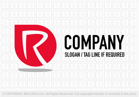 Red Drop Logo - Red Drop Letter R Logo