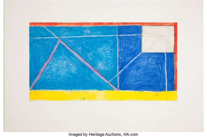 Red Yellow and Blue Ha Logo - RICHARD DIEBENKORN (American, 1922 1993). Red Yellow Blue, 1986