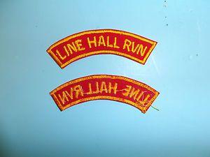 Red Yellow and Blue Ha Logo - b7478 US Army Vietnam tab Line Hall RVN red yellow