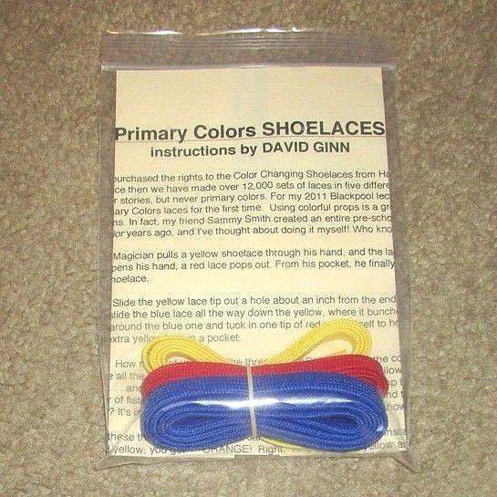 Red Yellow and Blue Ha Logo - COLOR CHANGING SHOELACES DAVID GINN'S ROUTINE RED YELLOW BLUE MAGIC