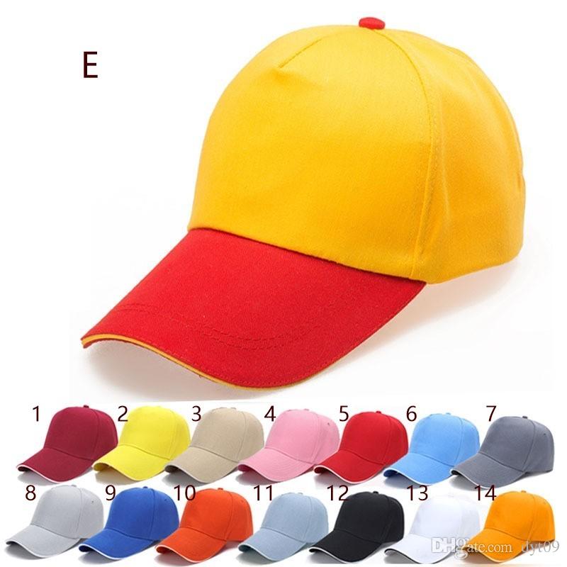 Red Yellow and Blue Ha Logo - Diy Embroidered Baseball Cap Advertising Five Polyester Hat