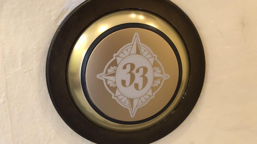 Disney Hollywood Studios Logo - PHOTOS: Club 33 Logo Installed at Catwalk Bar, Disney's Hollywood