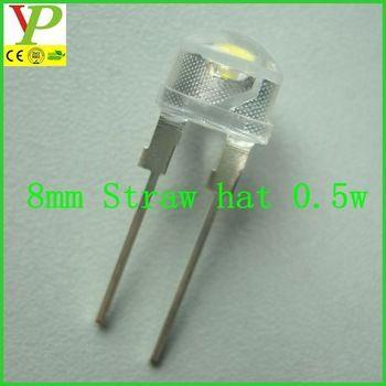 Red Yellow and Blue Ha Logo - White Red Yellow Green Blue Uv Rgb 8mm Straw Hat Led 0.5w Ce&rohs