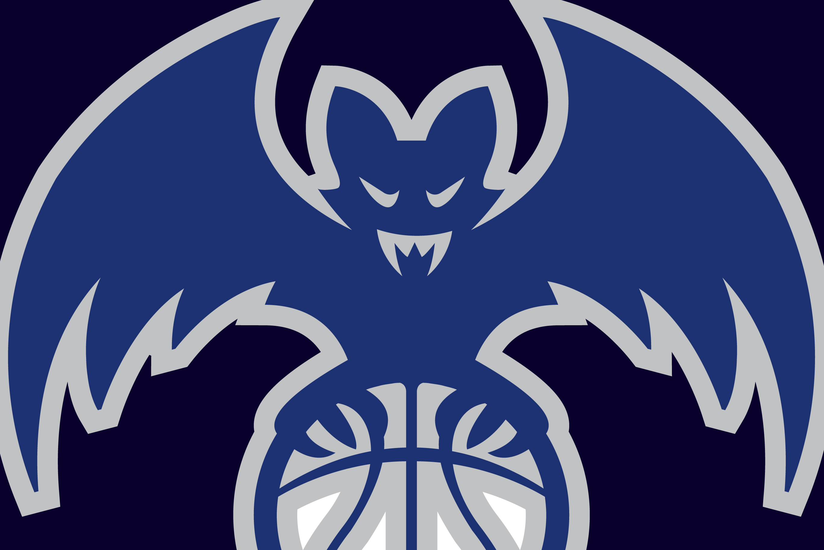 Blue Bat Logo - Bat Ball Logo Design