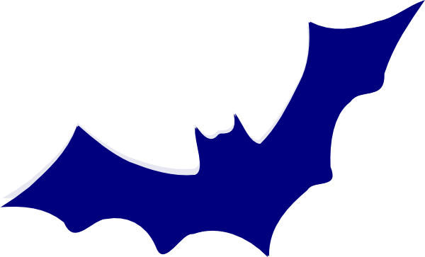 Blue Bat Logo - Blue Bat Clip Art at Clker.com - vector clip art online, royalty ...