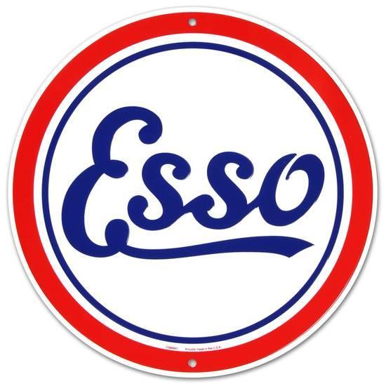 Gasoline Logo - Esso Oil Gasoline Logo Round