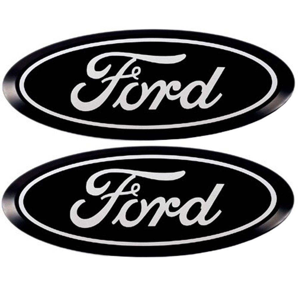 2014 Ford Logo - PUTCO 92200 F 150 Ford Emblem Black Anodized Billet Aluminum Pair