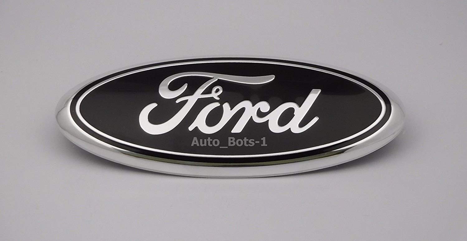 2014 Ford Logo - Amazon.com: FORD F-150 2004-2014 BLACK OVAL FRONT GRILLE GRILL 9 ...