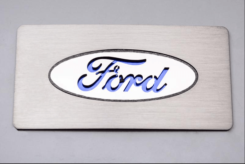 2014 Ford Logo - 2009 2014 Ford Raptor / F 150 Stainless Steel Ford Logo Glove Box