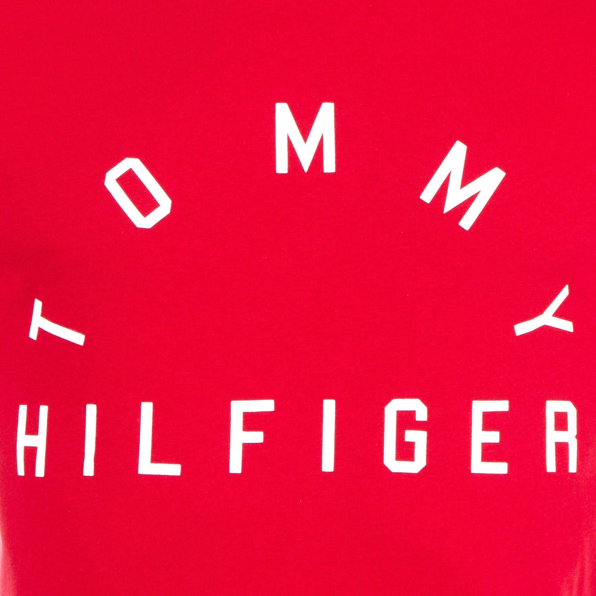 Red Arch Logo - Tommy Hilfiger Arch Logo T Shirt In Red For Men