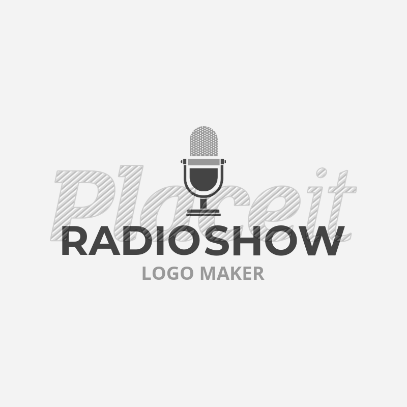 Radio Show Logo - Placeit - Radio Show Logo Maker with Microphone Icon