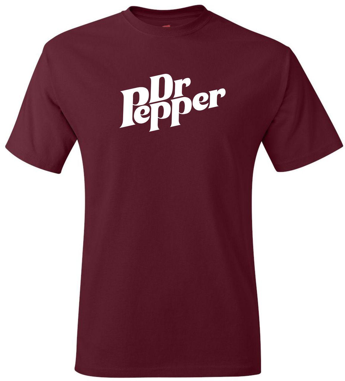 Vintage Dr Pepper Logo - Dr Pepper Logo Vintage Funny Soda Pop Addict T-Shirt - Interspace180