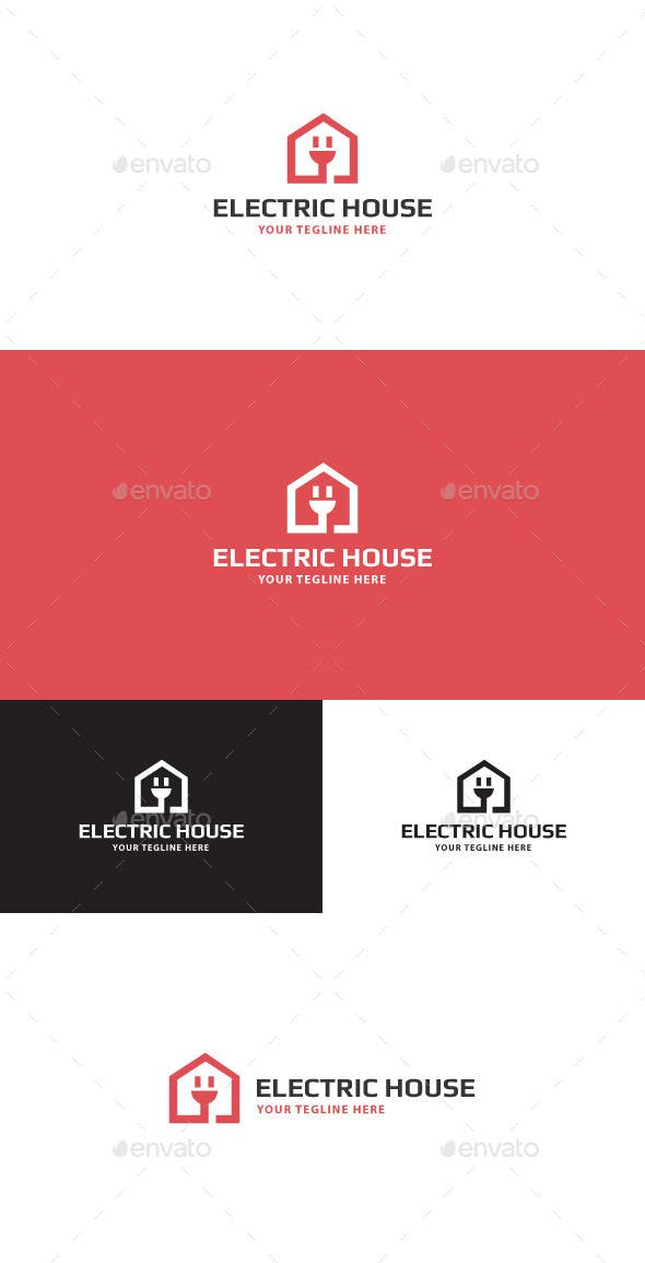 Electric House Logo - Electric House Logo by Danilich | GraphicRiver