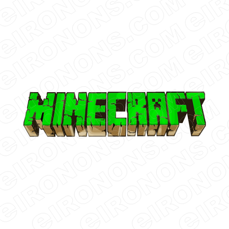 Mionecraft Logo - MINECRAFT LOGO GREEN VIDEO GAME T SHIRT IRON ON TRANSFER DECAL #VMC5