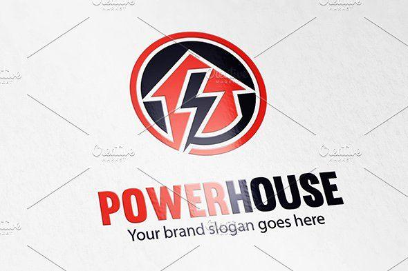 Electric House Logo - House Light Logo ~ Logo Templates ~ Creative Market