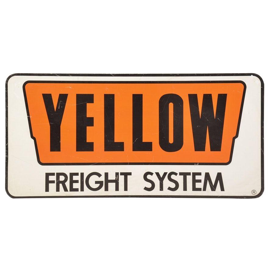 Yellow Freight Logo - Yellow Freight System Trucking Sign