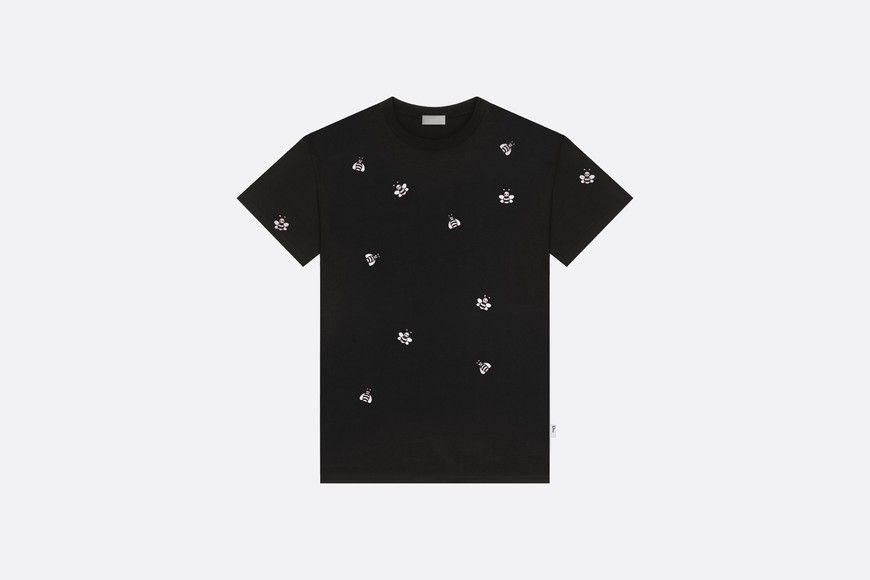 Kaws Xx Logo - Cotton T-shirt, DIOR x KAWS Bees - Ready-to-Wear - Man | DIOR