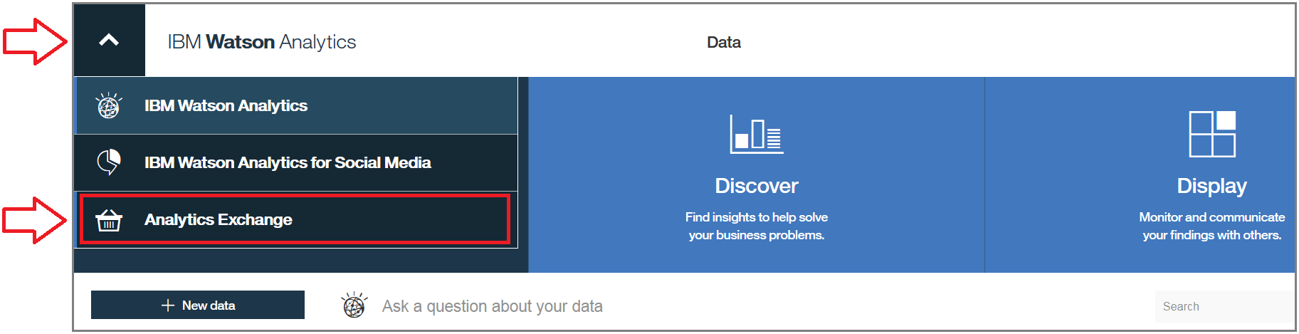 IBM Watson Analytics Logo - Data, Discover and Display