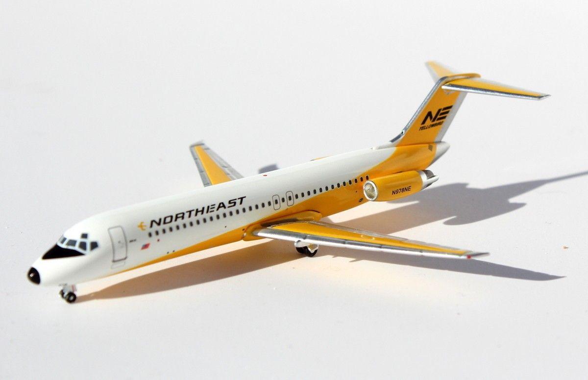 Northeast Yellow Bird Airline Logo - Highly detailed Aero Classics Northeast Yellow Bird DC-9-31 N978NE ...