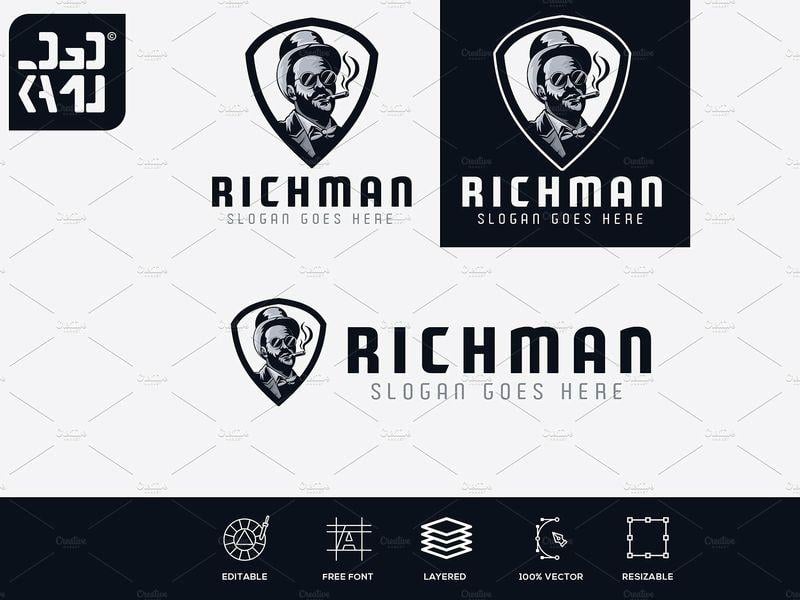 Rich Car Logo - Rich Man Logo by Logo Templates | Dribbble | Dribbble