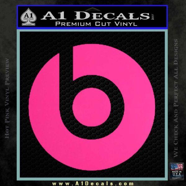 Pink Beats Logo - Beats By Dre Decal Sticker » A1 Decals