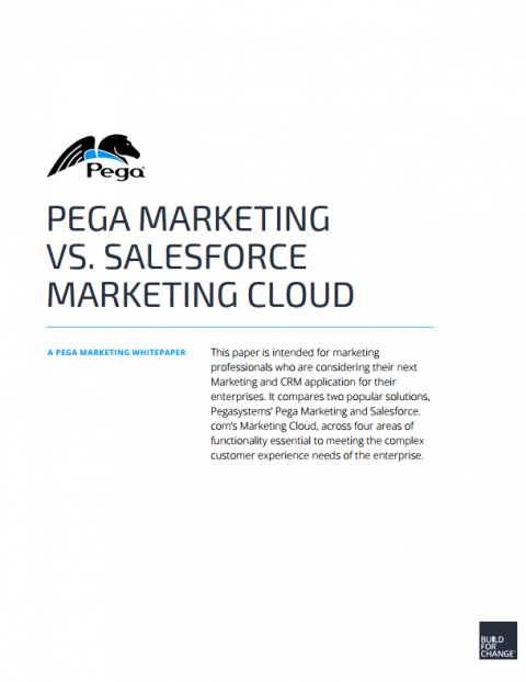 Salesforce.com Marketing Cloud Logo - Pega vs. Salesforce Marketing | Pega