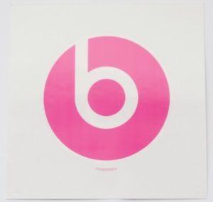 Pink Beats Logo - Beats by Dre Original Headphones 75mm Diameter Pink Logo Sticker 775