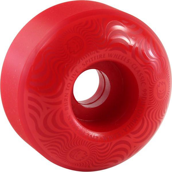 Red Spitfire Wheels Logo - Spitfire Wheels Multi Swirl Red Skateboard Wheels - 53mm 99a (Set of ...