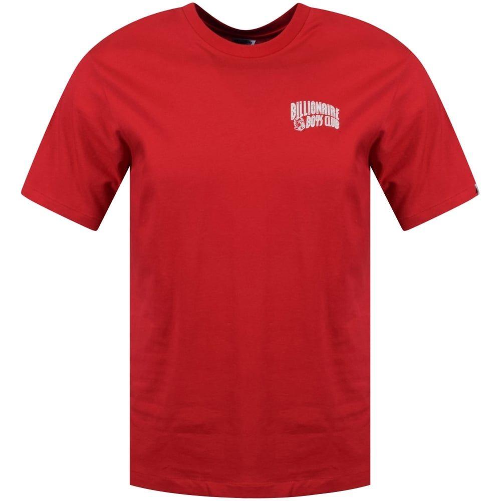 Red Arch Logo - BILLIONAIRE BOYS CLUB Red Arch Logo T Shirt